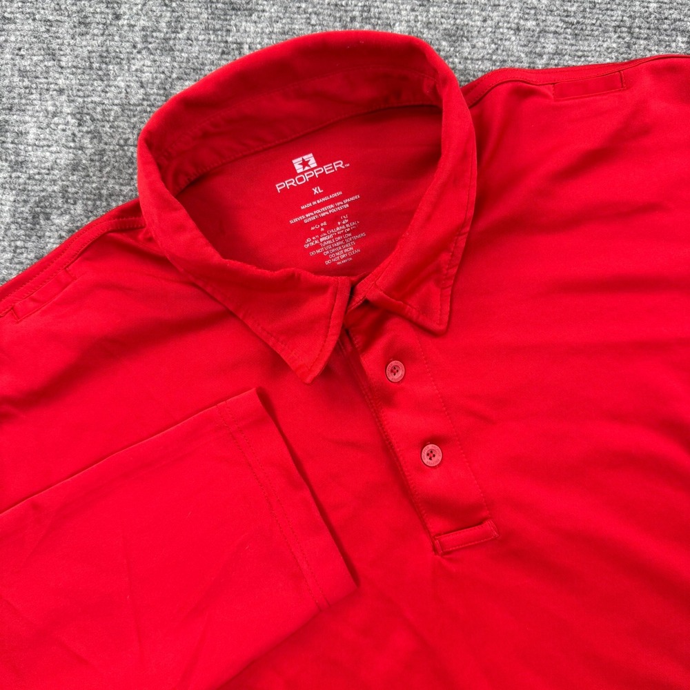 Propper Polo Shirt XL Red Long Sleeve Tactical Performance Men's
